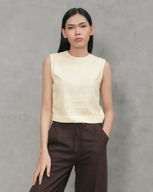 PRE-ORDER Linen Crop Tank