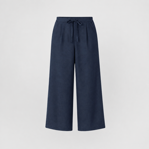 Wide Leg Linen Drawstring Pants