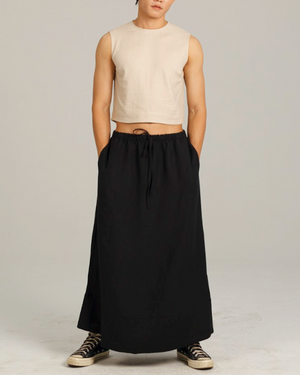 Linen Midi Skirt - Dorsu Ethical Clothing