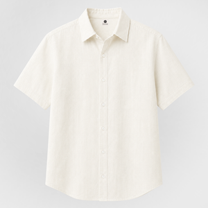 Relaxed Short Sleeve Button Down Shirt