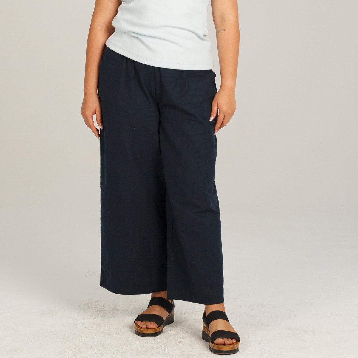 Wide Leg Linen Pants - Dorsu Ethical Clothing