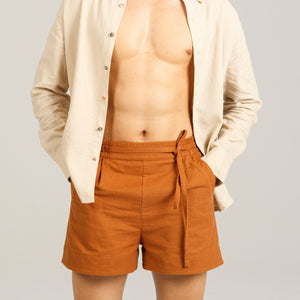 Linen Drawstring Shorts - Dorsu Ethical Clothing