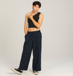 Wide Leg Linen Pants - Dorsu Ethical Clothing