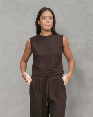 PRE-ORDER Linen Crop Tank