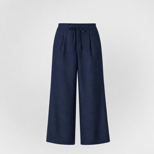 Wide Leg Linen Drawstring Pants