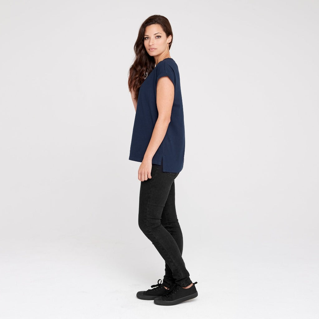 Rolled Sleeve Crew - Dorsu Ethical Clothing