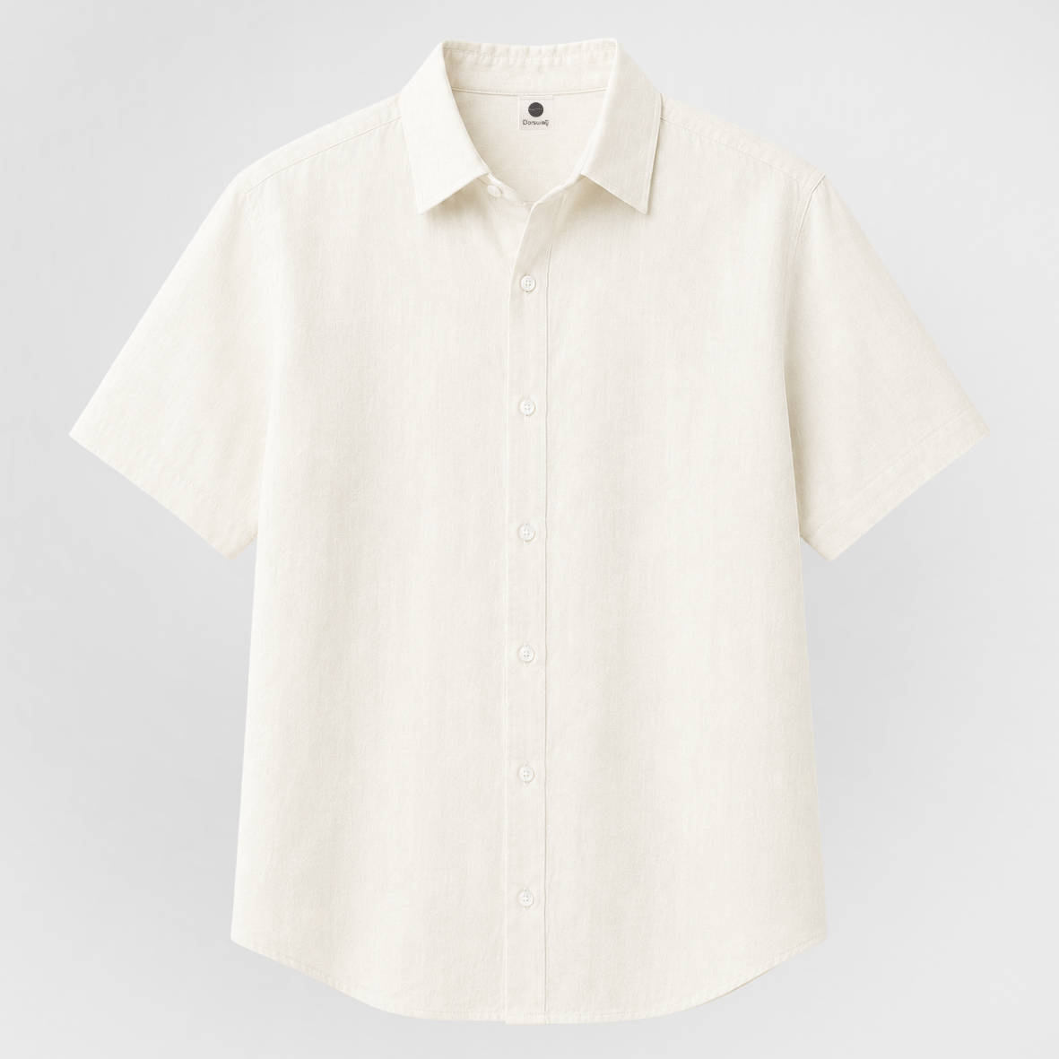 Relaxed Short Sleeve Button Down Shirt